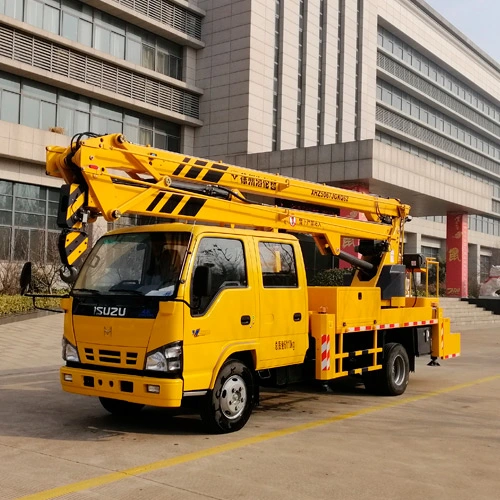 articulating boom aerial platform